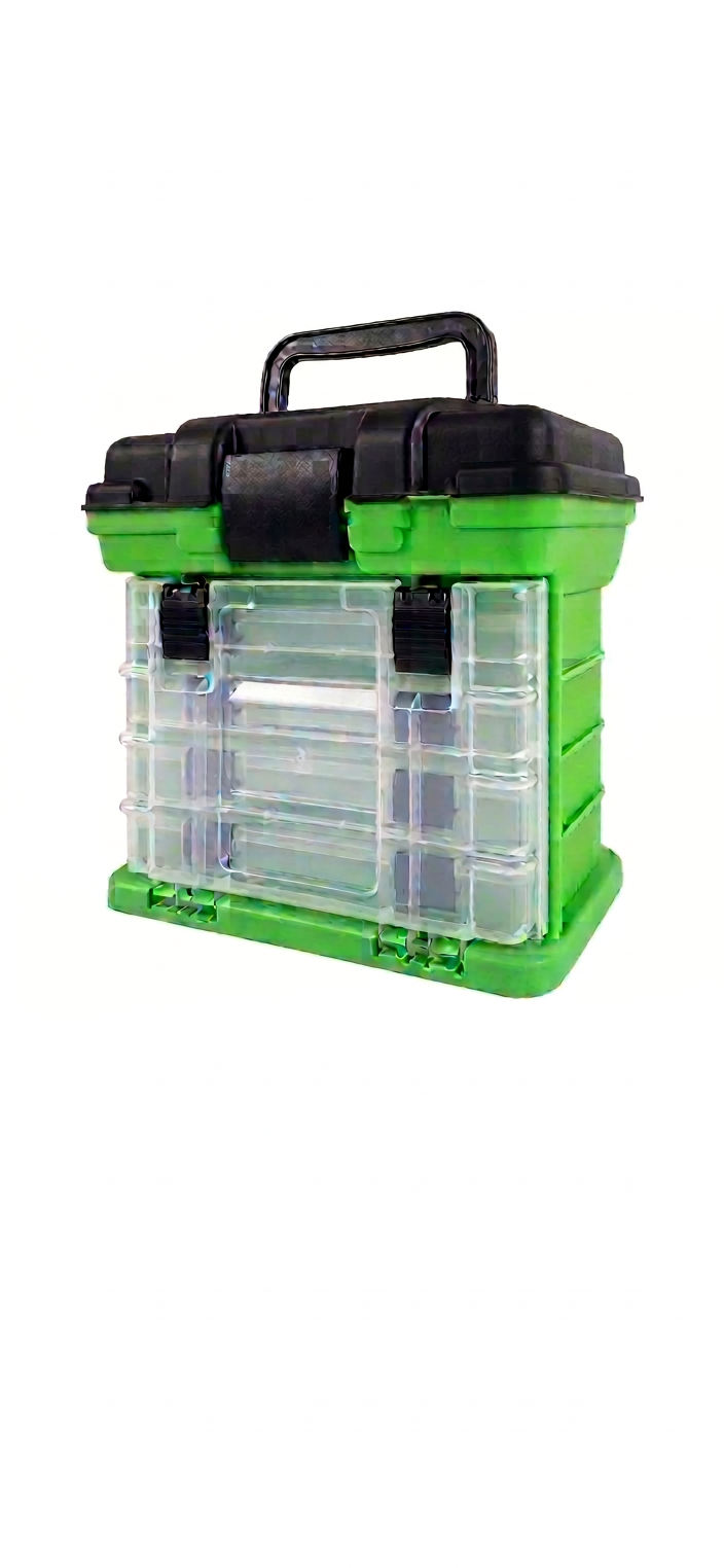 JDK StackSafe 4-Layer Tackle Box